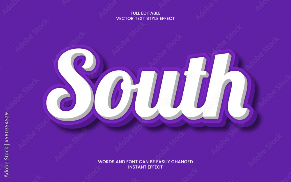 South Text Effect