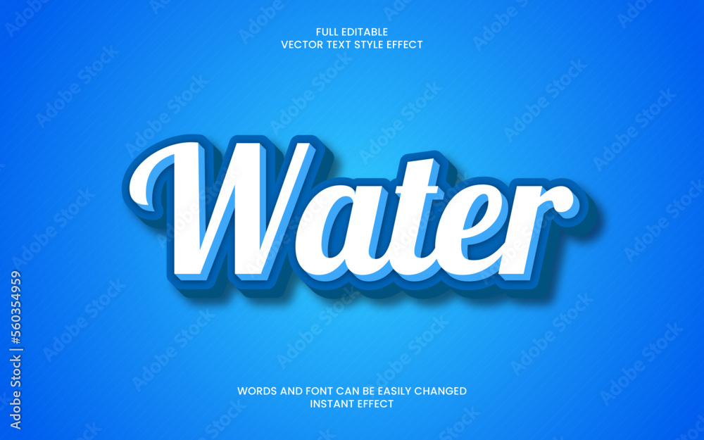 Water Text Effect