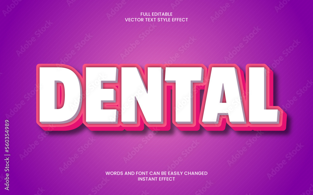 Dental Text Effect