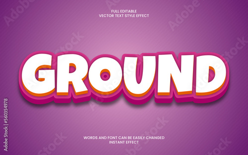 Ground Text Effect