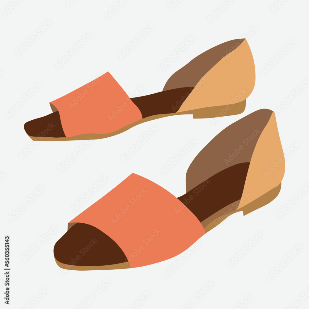 Obraz premium Vector illustration of woman shoes