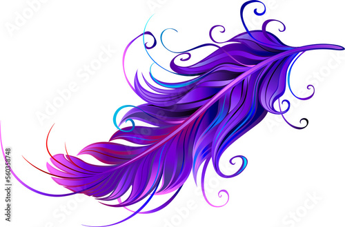 Purple Feather