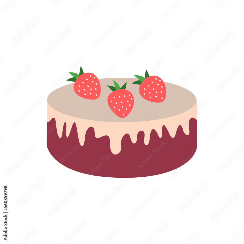 Ilustrasi Kue Ulang Tahun Untuk Elemen Desain Vektor Ilustrasi Kue Ulang Tahun Untuk Elemen Desain Vektor