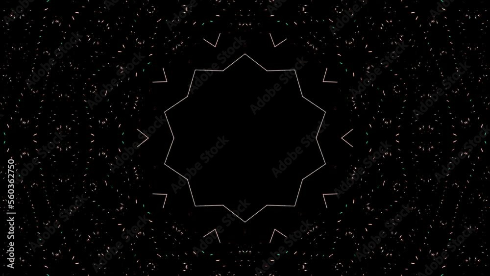 Abstract background moving stripes and flashing with shining light dots. Animation with circles Abstract background moving stripes and flashing with shining light dots. Animation with circles