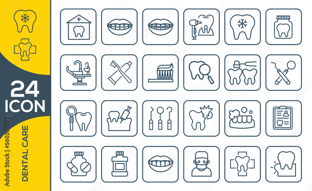 DENTAL ICON SET DESIGN