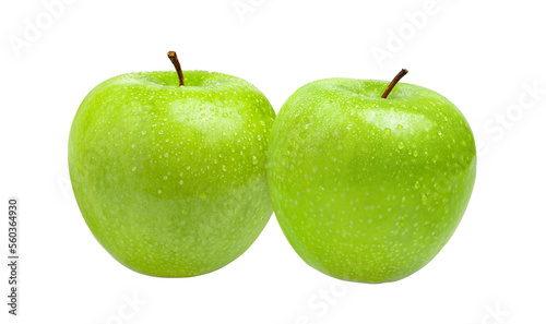 fresh green apple isolated on transparent png