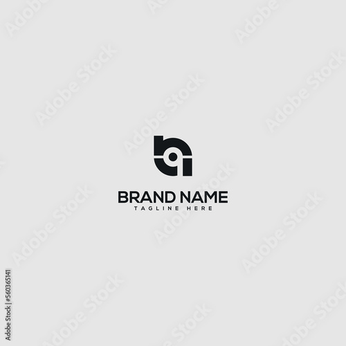 Creative minimal NP PN letter business logo initial based Monogram icon vector.