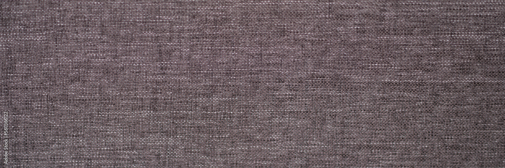 Dark gray brown fabric textile background. Quality linen fabric