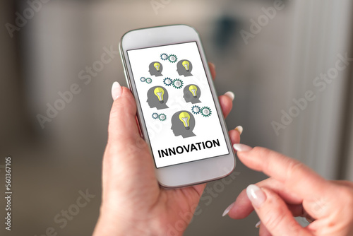 Wallpaper Mural Innovation concept on a smartphone Torontodigital.ca