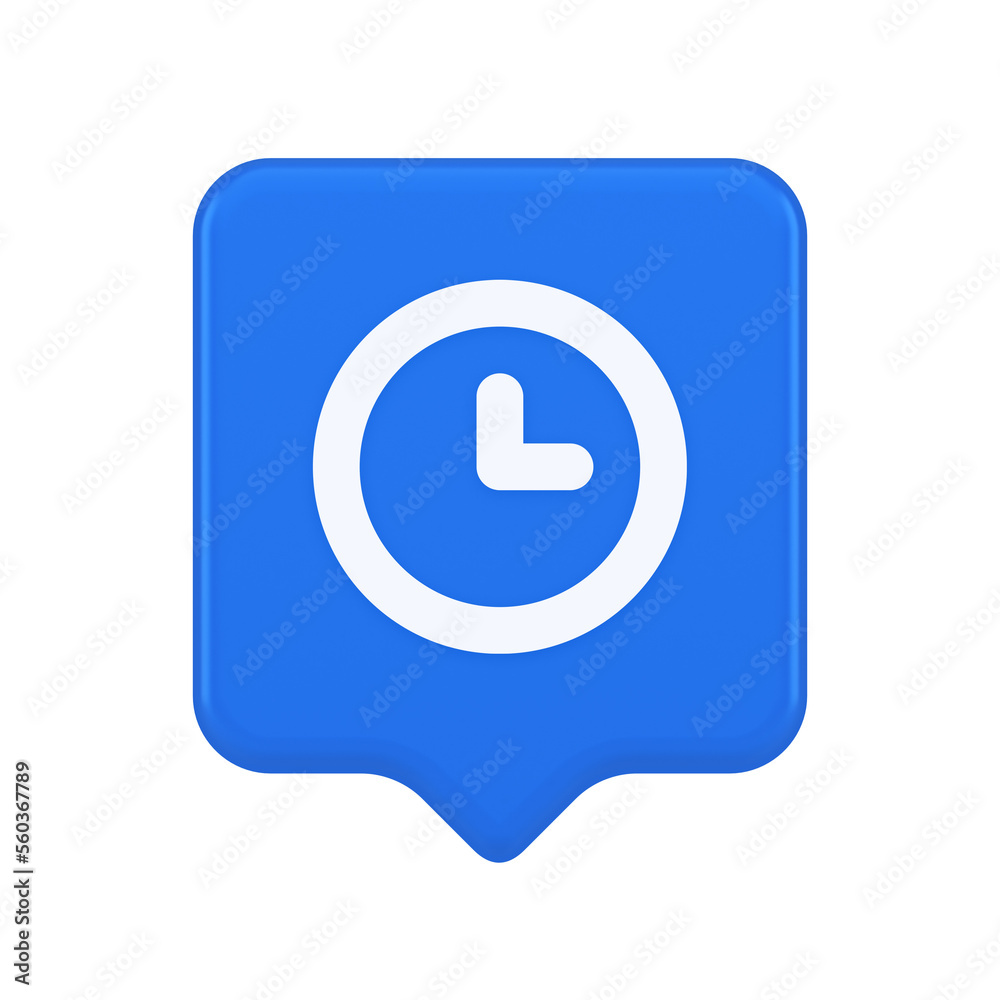Timer countdown deadline control button time management watch web app design 3d speech bubble icon Timer countdown deadline control button time management watch web app design 3d speech bubble icon
