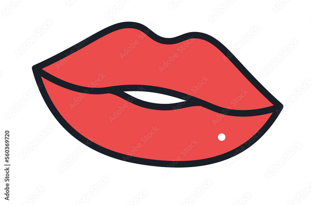 illustration of lips illustration of lips