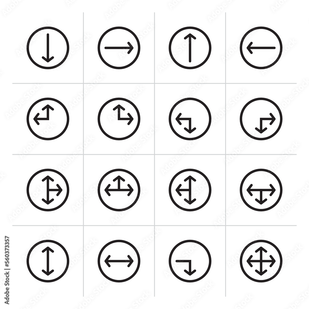 Arrow icon set for websites and apps. white background trendy design Arrow icon set for websites and apps. white background trendy design