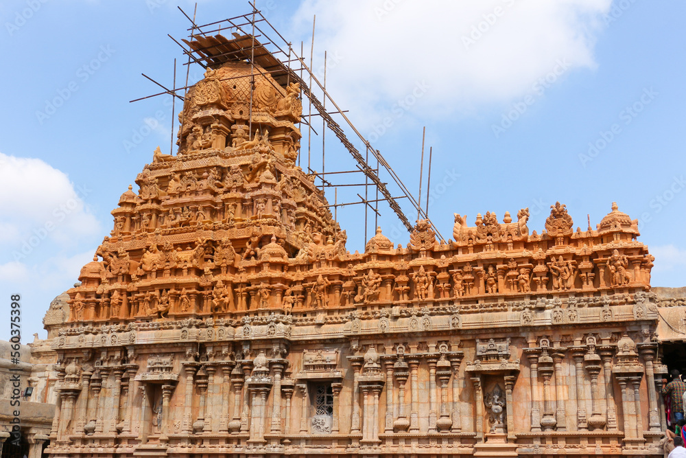 Brihadisvara Temple, Thanjavur, Hindi, religion StockFoto Adobe Stock
