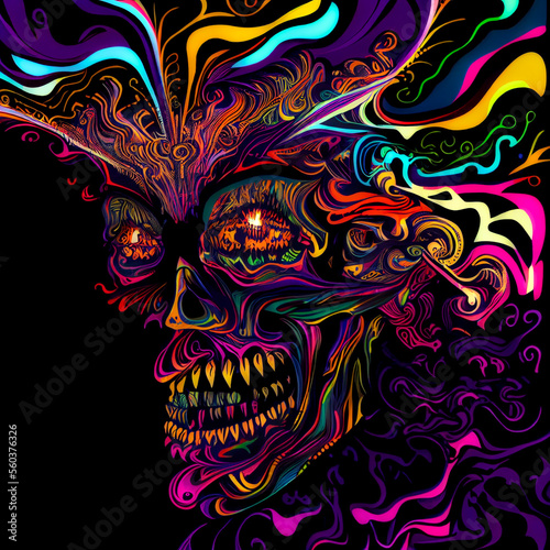 Psychedelic Psychonaut - By Generative AI photo