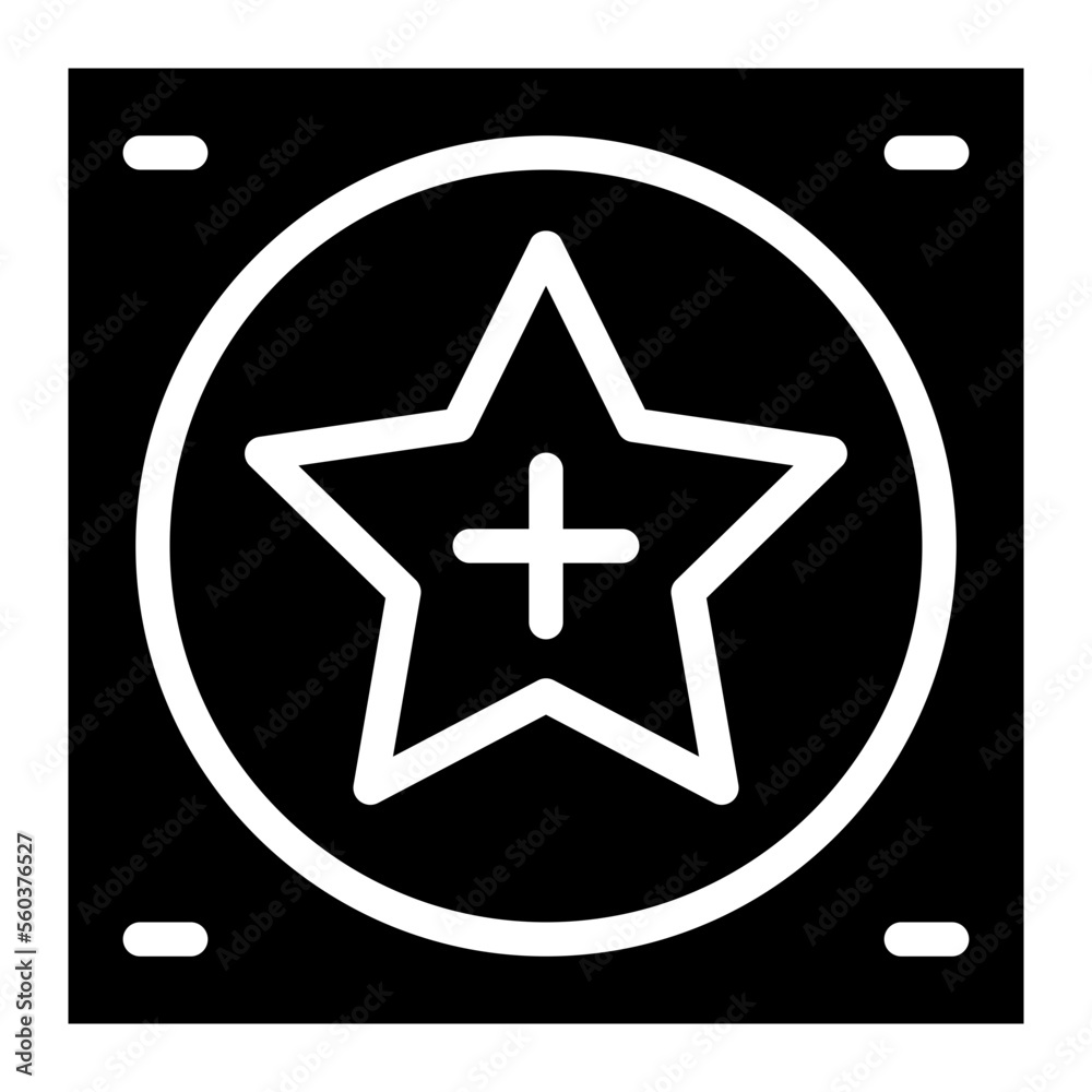 Obraz premium badge glyph 