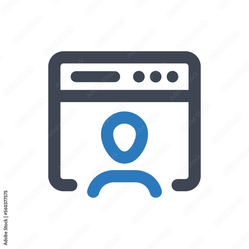 User Account icon - vector illustration . Web, Browser, user, Account, Application, Avatar, Profile, Window, app, line, outline, icons . User Account icon - vector illustration . Web, Browser, user, Account, Application, Avatar, Profile, Window, app, line, outline, icons .