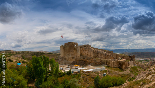 Harput Castle view in Harput Town of Elazig Province photo