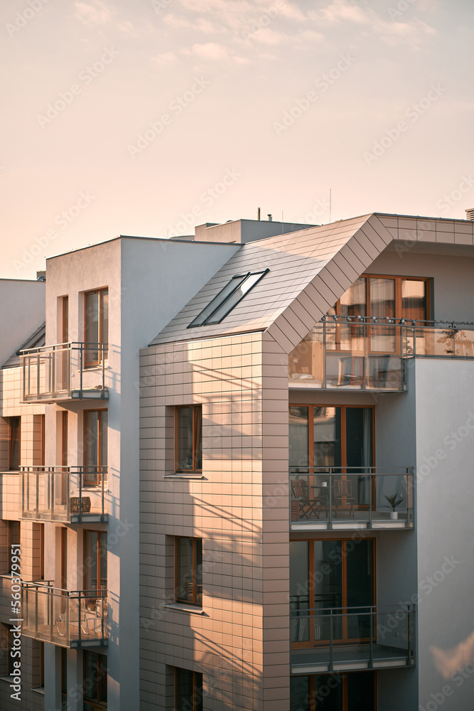 EU Modern European complex of apartment buildings. And outdoor facilities. EU Modern European complex of apartment buildings. And outdoor facilities.