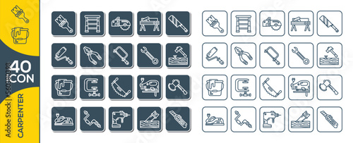 CARPENTER ICON SET DESIGN