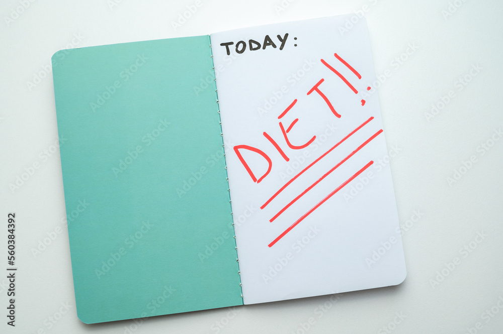 Diary page with black text Diary page with black text