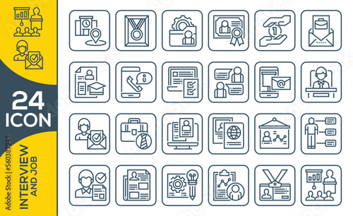 JOB ICON SET DESIGN SET 