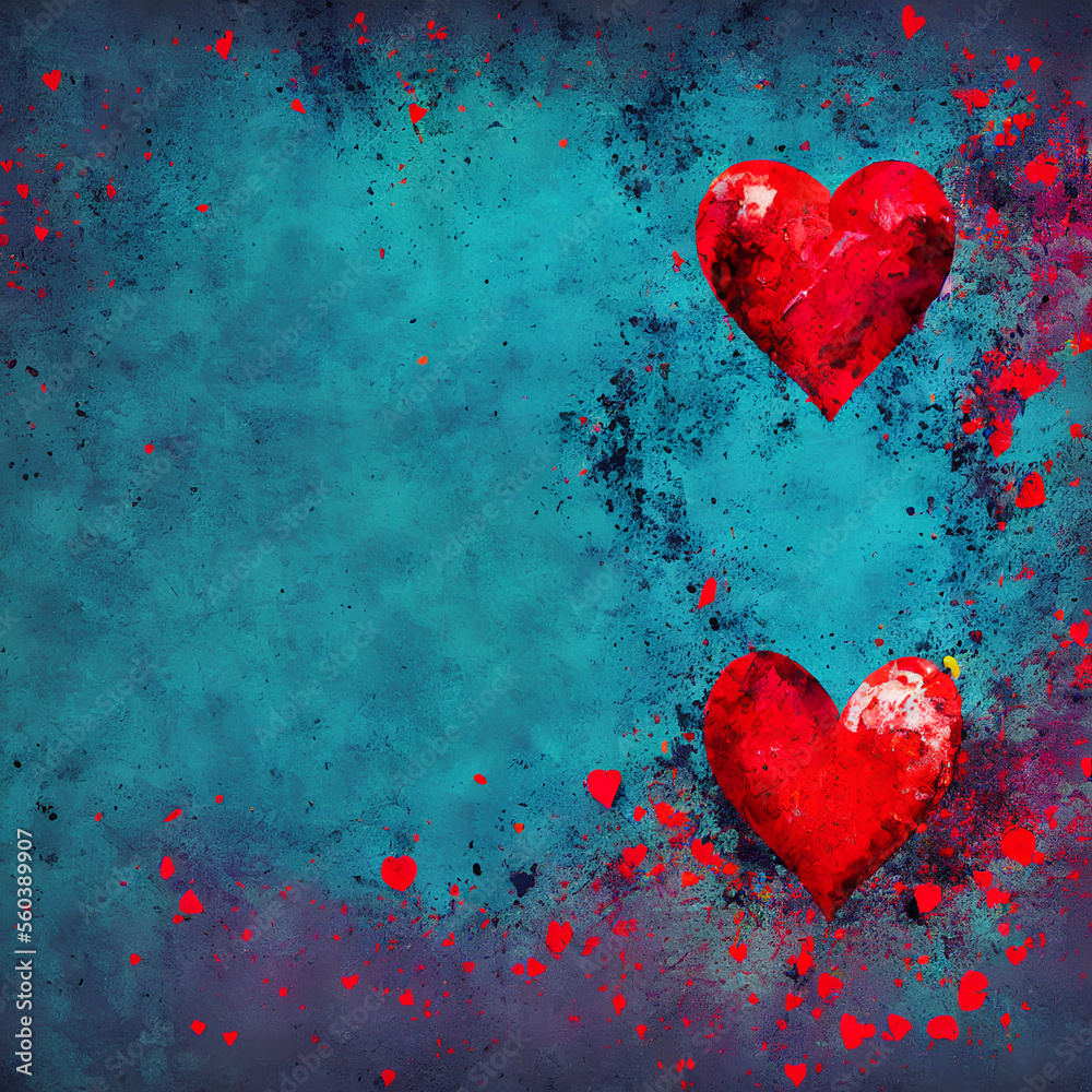 Heart shapes. Valentine's Day. Generative AI Heart shapes. Valentine's Day. Generative AI
