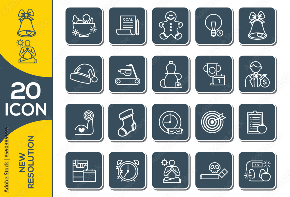 NEW RESOLUTION ICON SET DESIGN NEW RESOLUTION ICON SET DESIGN