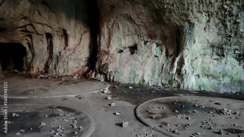 Devetashka cave, near Lovech, Bulgaria. In this cave have been made some scenes of The Expendables 2. There are many bats in the cave.
