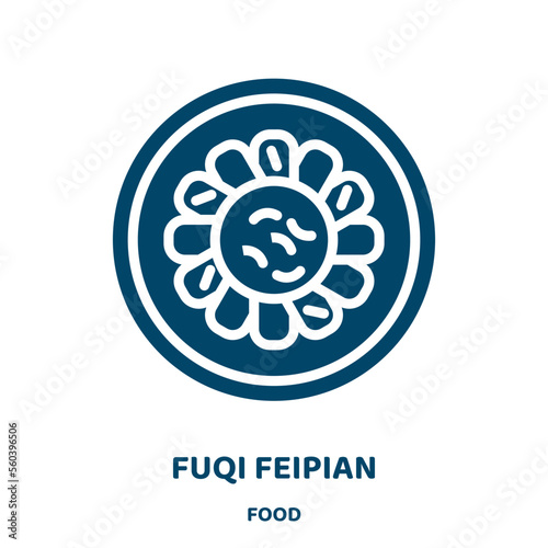 fuqi feipian vector icon from food collection. omelette filled flat symbol for mobile concept and web design. Black mein glyph icon. Isolated sign, logo illustration. Vector graphics.