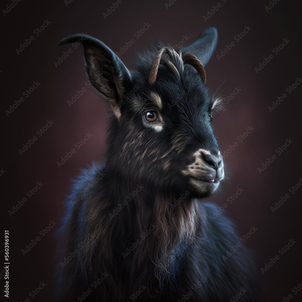 Farmyard Goat Portrait