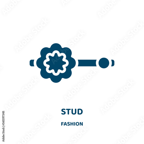 stud vector icon from fashion collection. table filled flat symbol for mobile concept and web design. Black activity glyph icon. Isolated sign, logo illustration. Vector graphics.
