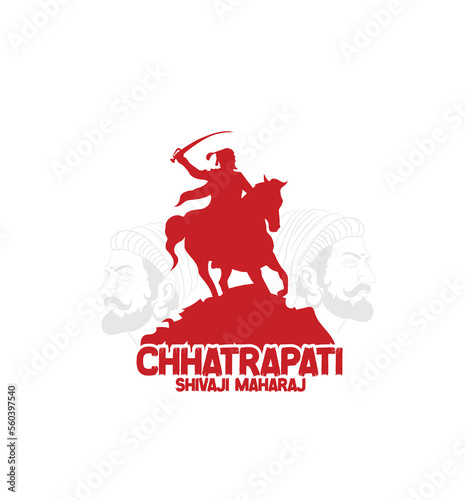 Vector illustration of chhatrapati Shivaji Maharaj Jayanti