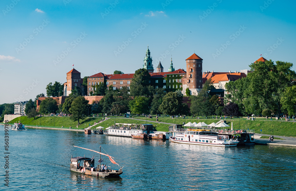 Obraz premium Kraków, Cracow, Wawel Castle, Poland, travels, monuments
