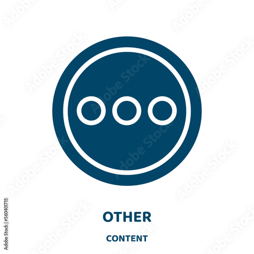 other vector icon from content collection. business filled flat symbol for mobile concept and web design. Black template glyph icon. Isolated sign, logo illustration. Vector graphics.