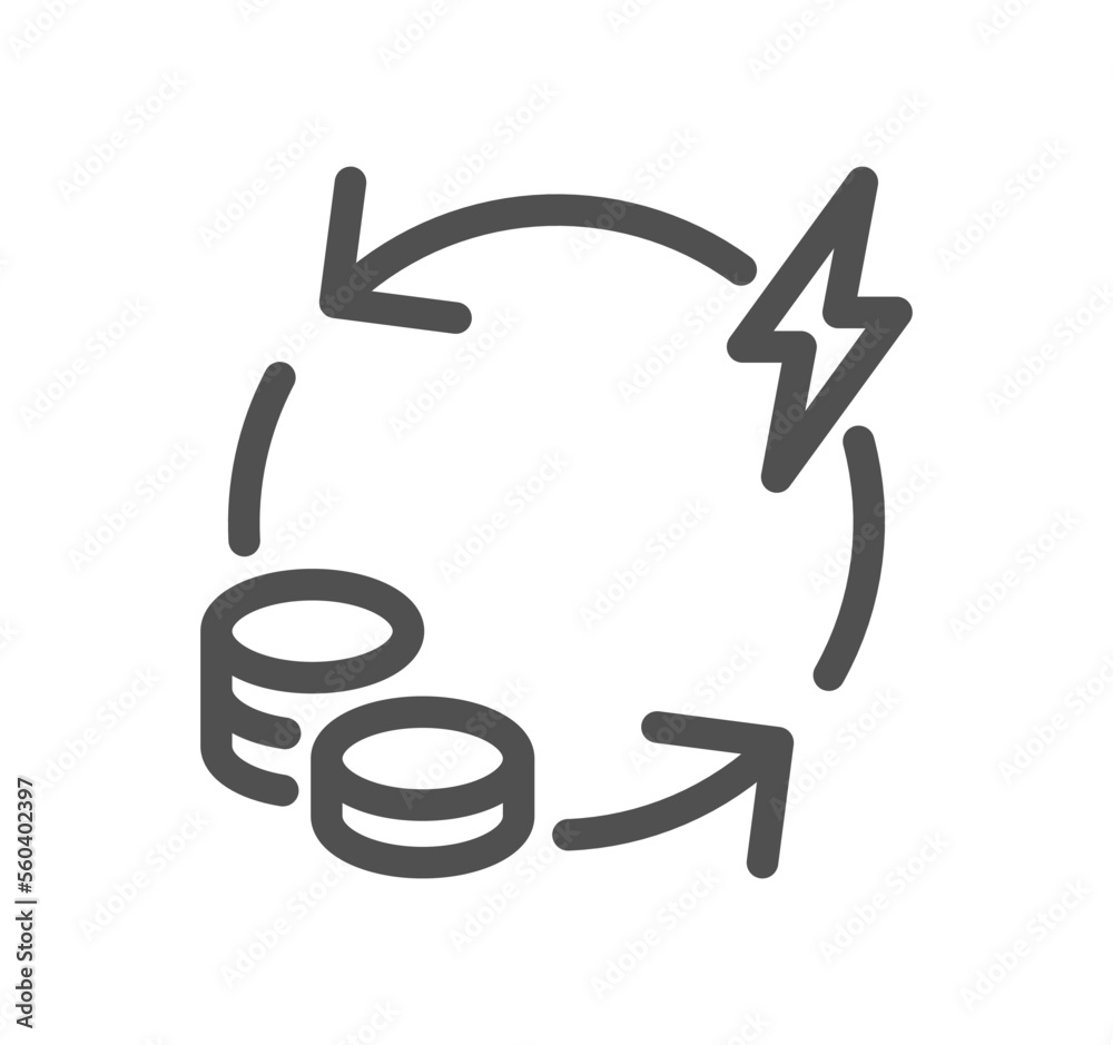 Energy related icon outline and linear vector. Energy related icon outline and linear vector.