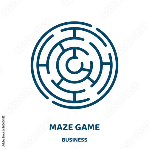 maze game vector icon from business collection. maze filled flat symbol for mobile concept and web design. Black success glyph icon. Isolated sign, logo illustration. Vector graphics.