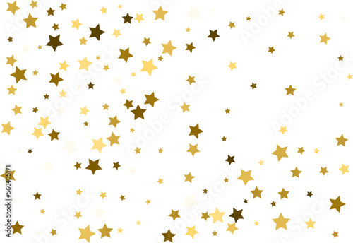 Random falling gold stars.