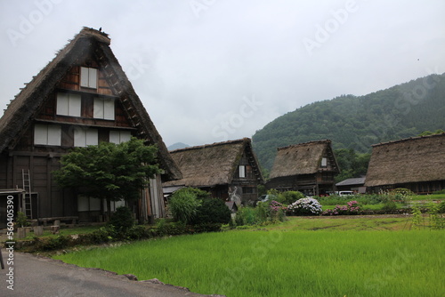 Old town of Shirakawa-go in Gifu, Japan