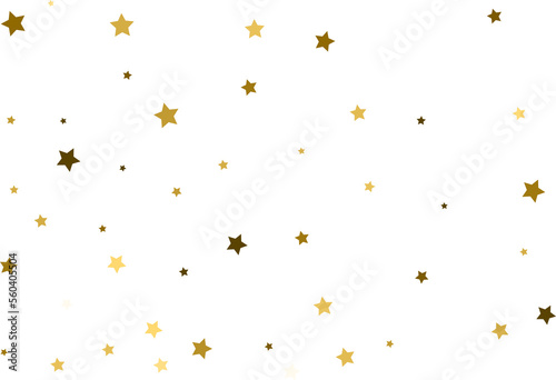 Random falling gold stars.