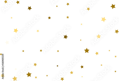 Random falling gold stars.