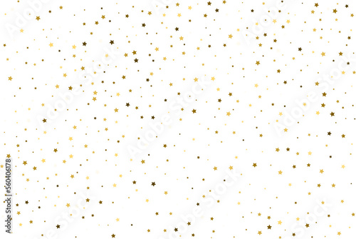 Random falling gold stars.