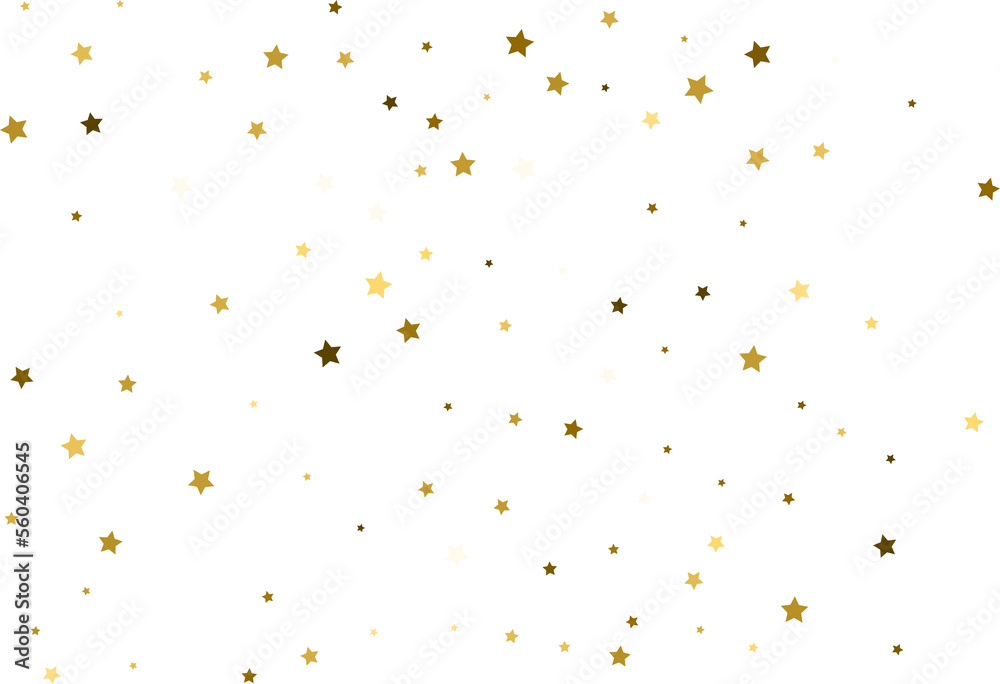 Random falling gold stars.