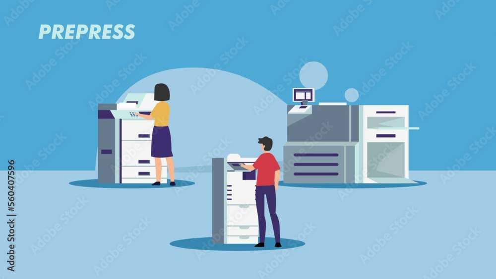 Print shop services 2d animation cartoon in 4k Print shop services 2d animation cartoon in 4k