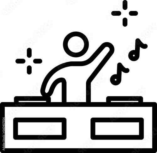 Dj Man Vector Icon
