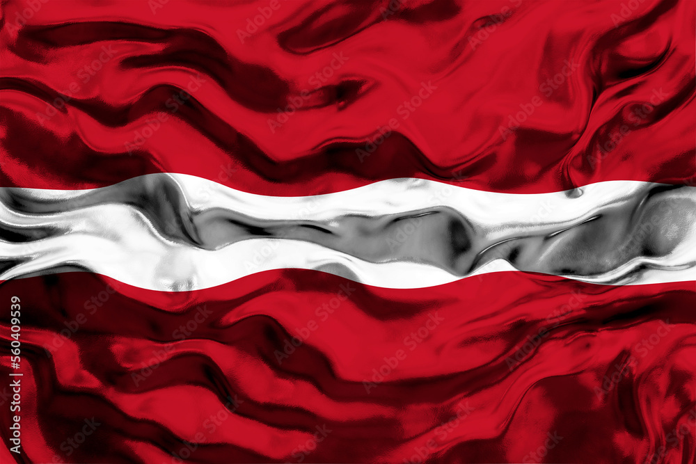 National Flag of Latvia. Background  with flag  of Latvia
