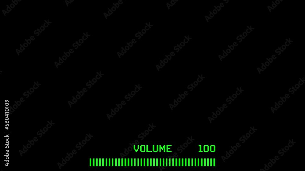 Retro TV volume 4K. Volume down, volume up (alpha channel). Retro TV volume 4K. Volume down, volume up (alpha channel).
