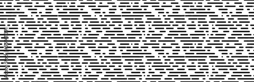 black white random dotted line seamless pattern