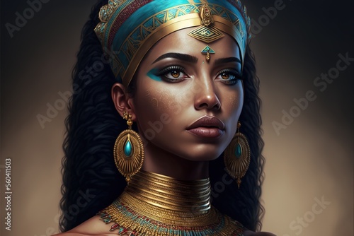 Portrait of an ancient Egyp...