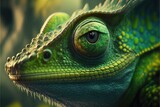 Lizard Closeup Generative AI