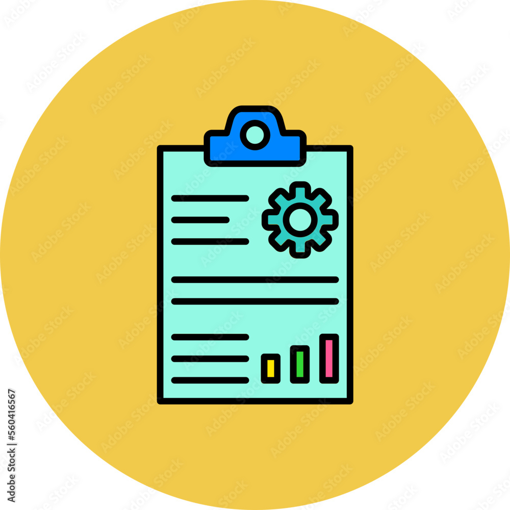 Project Plan Multicolor Circle Filled Line Icon Project Plan Multicolor Circle Filled Line Icon